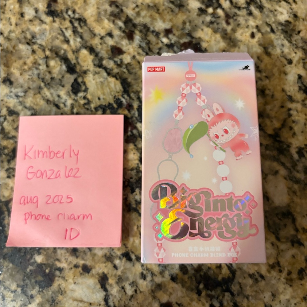 Labubu BIE phone charm secret ID